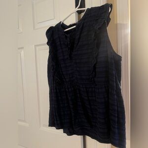 Loft dark blue blouse